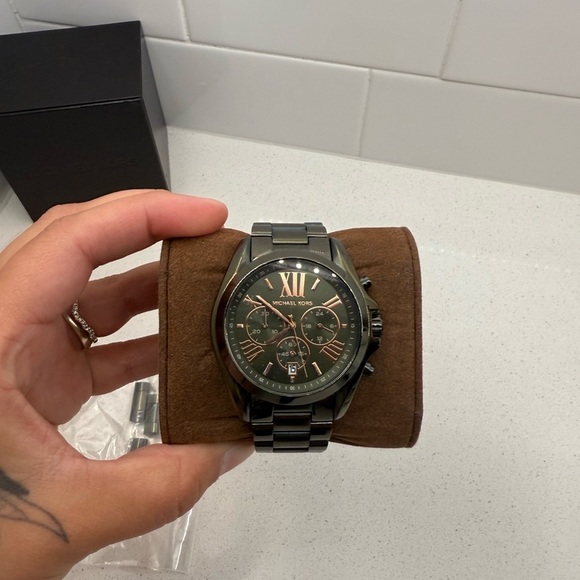 Michael Kors Dark Green Stainless Steel Watch - Picture 3 of 5